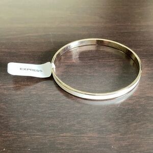 Express Gold and Cream Bangle Bracelet